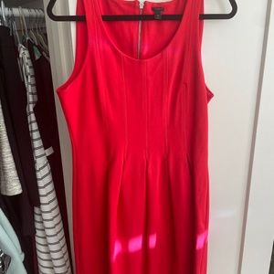 J. Crew Red Work Dress